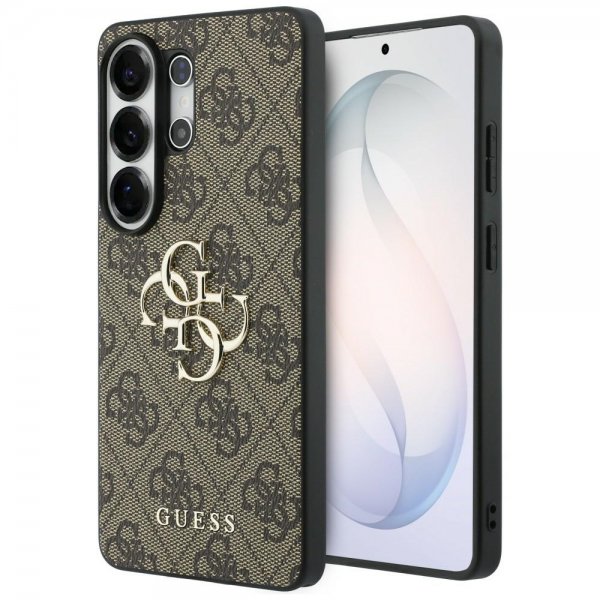 Guess Samsung Galaxy S26 Ultra Suojakuori 4G Metal Logo Ruskea