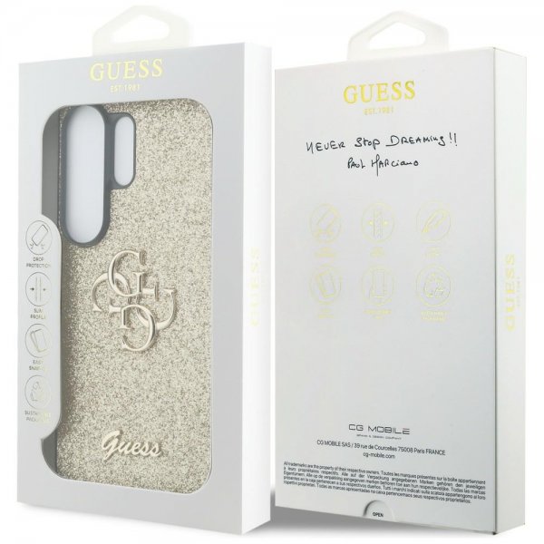 Guess Samsung Galaxy S26 Ultra Kuori Fixed Glitter Kulta