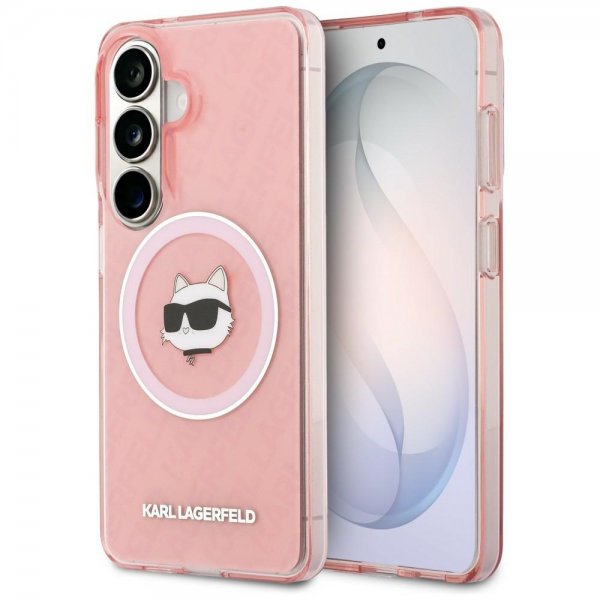 Karl Lagerfeld Samsung Galaxy S26 -kuori Choupette MagSafe, pinkki