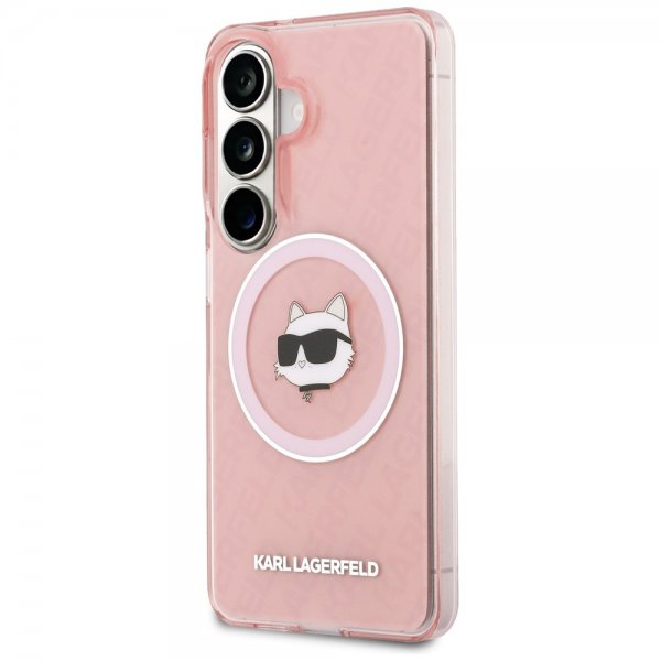 Karl Lagerfeld Samsung Galaxy S26 -kuori Choupette MagSafe, pinkki