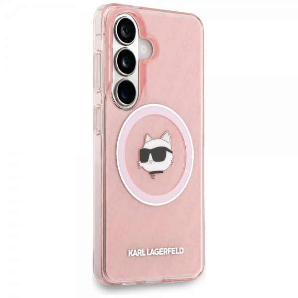 Karl Lagerfeld Samsung Galaxy S26 -kuori Choupette MagSafe, pinkki