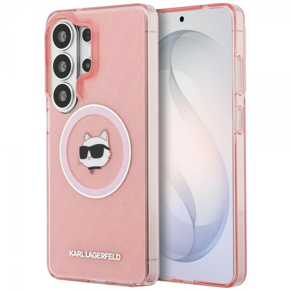 Karl Lagerfeld Samsung Galaxy S26 Ultra -kuori, Choupette MagSafe, pinkki