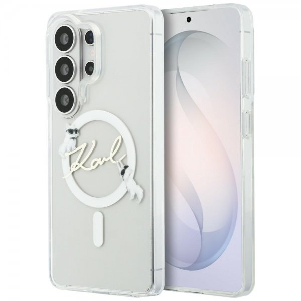 Karl Lagerfeld Samsung Galaxy S26 Ultra Kuoret Script MagSafe Läpinäkyvä