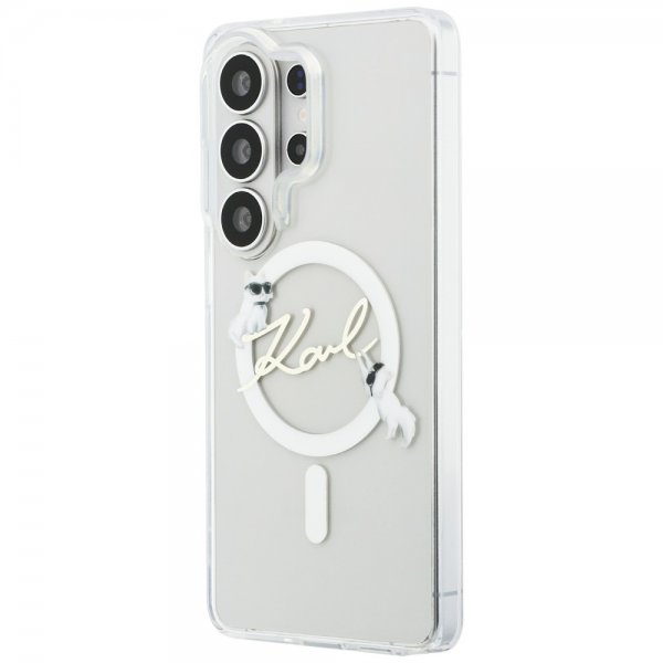 Karl Lagerfeld Samsung Galaxy S26 Ultra Kuoret Script MagSafe Läpinäkyvä