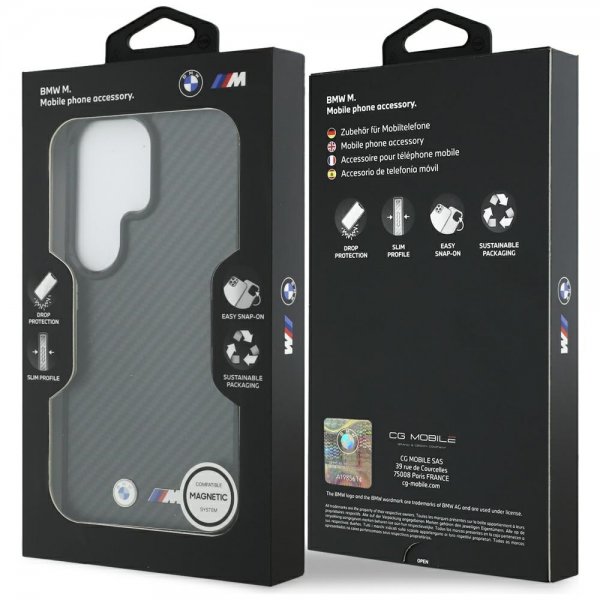 BMW Samsung Galaxy S26 Ultra -kuori Kevlar MagSafe M-logolla Musta