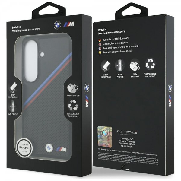 BMW Samsung Galaxy S26 Kuori Tricolor MagSafe Musta