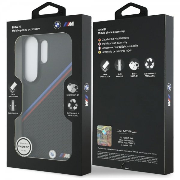 BMW Samsung Galaxy S26 Ultra -suojakuori Tricolor MagSafe, musta