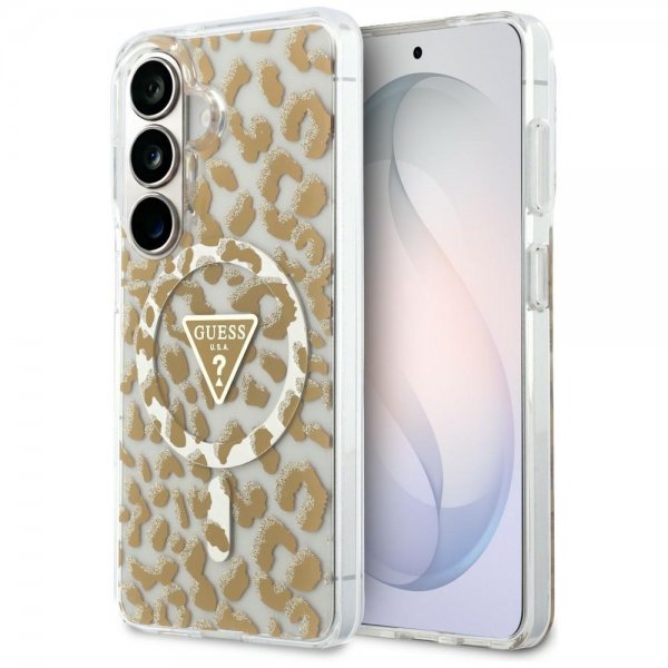 Arvaa Samsung Galaxy S26 Kuori Leopardi Kuvio MagSafe Ruskea