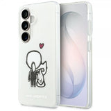 Karl Lagerfeld Samsung Galaxy S26 -suojakuori Karl & Choupette MagSafe Valkoinen