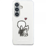 Karl Lagerfeld Samsung Galaxy S26 -suojakuori Karl & Choupette MagSafe Valkoinen