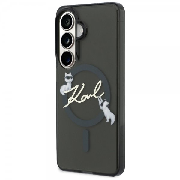Karl Lagerfeld Samsung Galaxy S26 Script MagSafe -suojakuori, musta