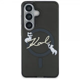 Karl Lagerfeld Samsung Galaxy S26 Script MagSafe -suojakuori, musta
