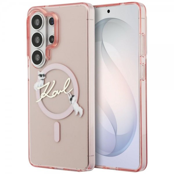 Karl Lagerfeld Samsung Galaxy S26 Ultra Kuoret Script MagSafe Pink