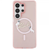 Karl Lagerfeld Samsung Galaxy S26 Ultra Kuoret Script MagSafe Pink