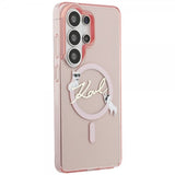 Karl Lagerfeld Samsung Galaxy S26 Ultra Kuoret Script MagSafe Pink