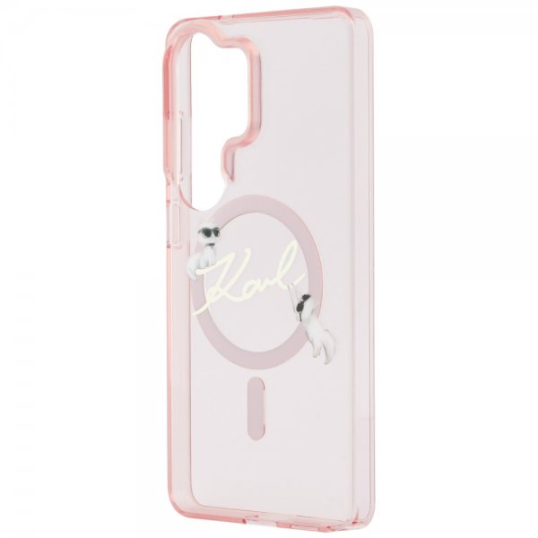 Karl Lagerfeld Samsung Galaxy S26 Ultra Kuoret Script MagSafe Pink