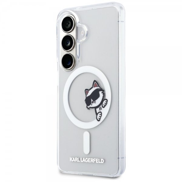 Karl Lagerfeld Samsung Galaxy S26 Plus -suojakuori Choupette Peekaboo MagSafe läpinäkyvä