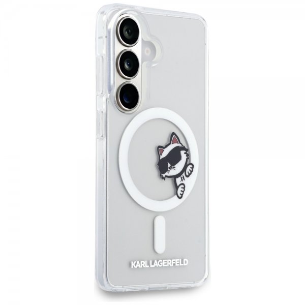Karl Lagerfeld Samsung Galaxy S26 Plus -suojakuori Choupette Peekaboo MagSafe läpinäkyvä