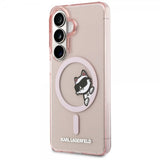Karl Lagerfeld Samsung Galaxy S26 -kuori Choupette Peekaboo MagSafe Pinkki