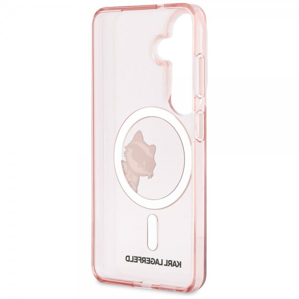 Karl Lagerfeld Samsung Galaxy S26 -kuori Choupette Peekaboo MagSafe Pinkki