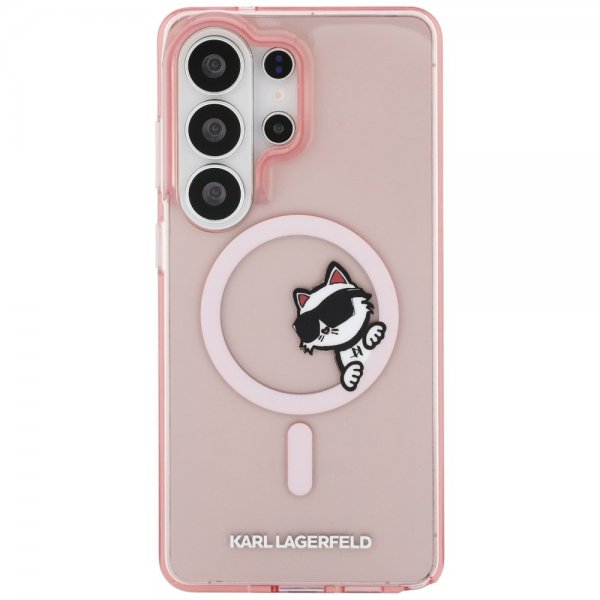 Karl Lagerfeld Samsung Galaxy S26 Ultra Kuoret Choupette Peekaboo MagSafe Pinkki