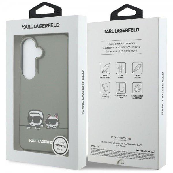Karl Lagerfeld Samsung Galaxy S26 Kuori Peekaboo MagSafe Musta