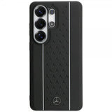 Mercedes Benz Samsung Galaxy S26 Ultra -suojakuori Laurel Leaves Stripes MagSafe Musta Valkoinen