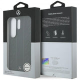 Mercedes Benz Samsung Galaxy S26 Ultra Kuori Laurel Leaves Stripes MagSafe Musta