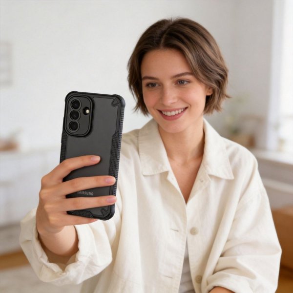 Tech-Protect Samsung Galaxy A37 -suojakuori Rugged Shield, musta
