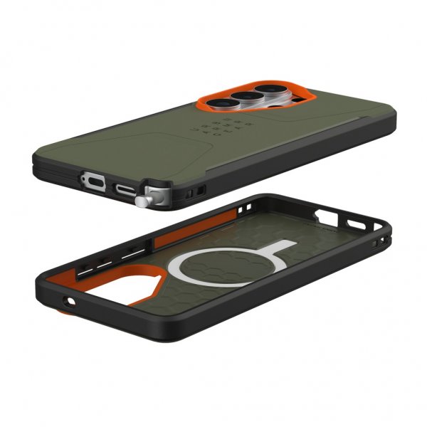 Urban Armor Gear (UAG) Samsung Galaxy S26 Ultra Kuoret Civilian MagSafe Olive/Orange