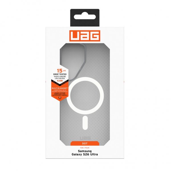 Urban Armor Gear (UAG) Samsung Galaxy S26 Ultra Kuori Dot MagSafe True Clear Ice/Ash
