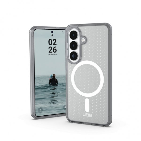 Urban Armor Gear (UAG) Samsung Galaxy S26 -suojakuori Dot MagSafe True Clear Ice/Ash