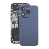 iPhone 15 Pro Takalasi Magneetilla ja Kameralinssillä - Sininen Titaani