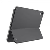 Black Rock iPad 10.2 (gen 7/8/9) Suojakuori jalustalla, takakansi, musta