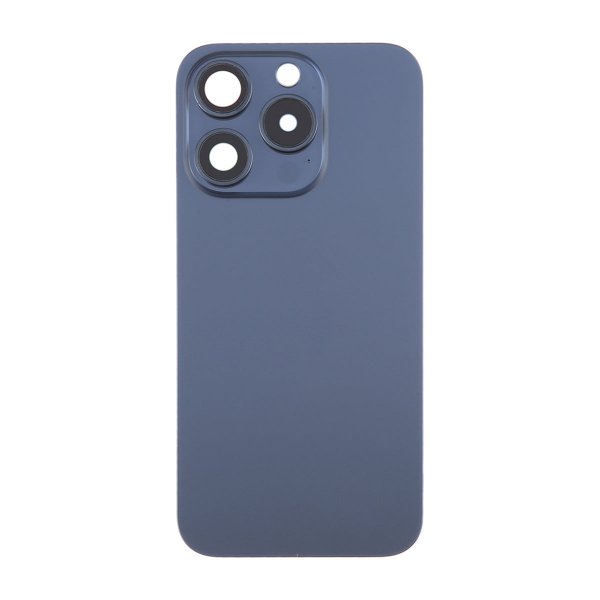 iPhone 15 Pro Takalasi Magneetilla ja Kameralinssillä - Sininen Titaani