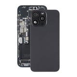 iPhone 15 Pro Max Takalasi magneetilla ja kameralinssillä - Musta Titaani