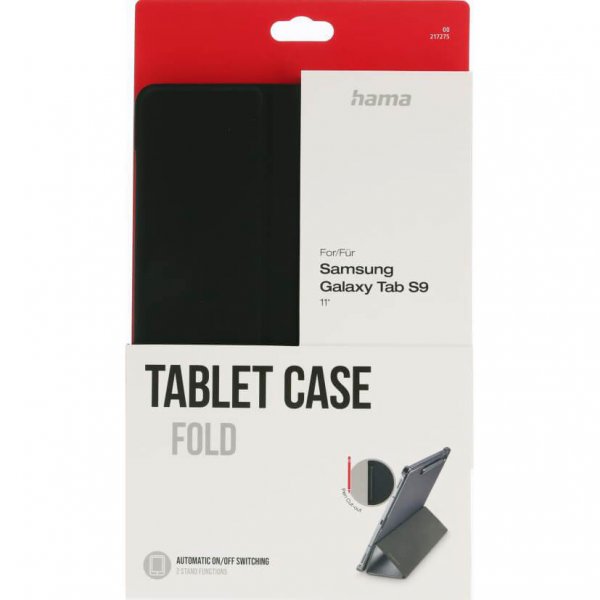 Hama Samsung Galaxy Tab S9 -kotelo Tablet Case Fold, musta