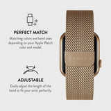 Burga Apple Watch 38/40/41/42mm Metalliverkkoranneke Kulta
