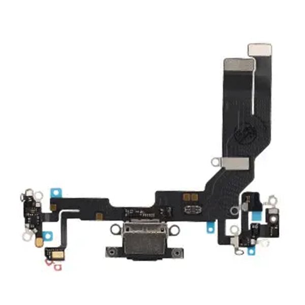 iPhone 16:n latausliitin joustokaapelilla - Musta