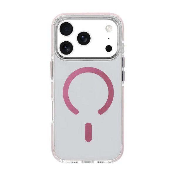 iPhone 17 Pro Max Kuori Iskunkestävä MagSafe Vaaleanpunainen