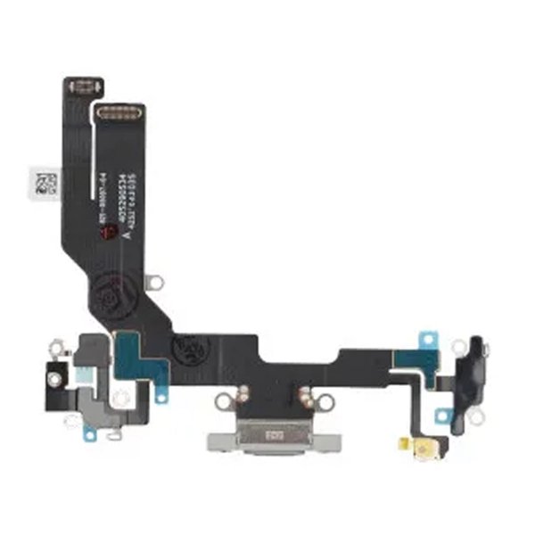 iPhone 16:n latausliitin joustokaapelilla - valkoinen
