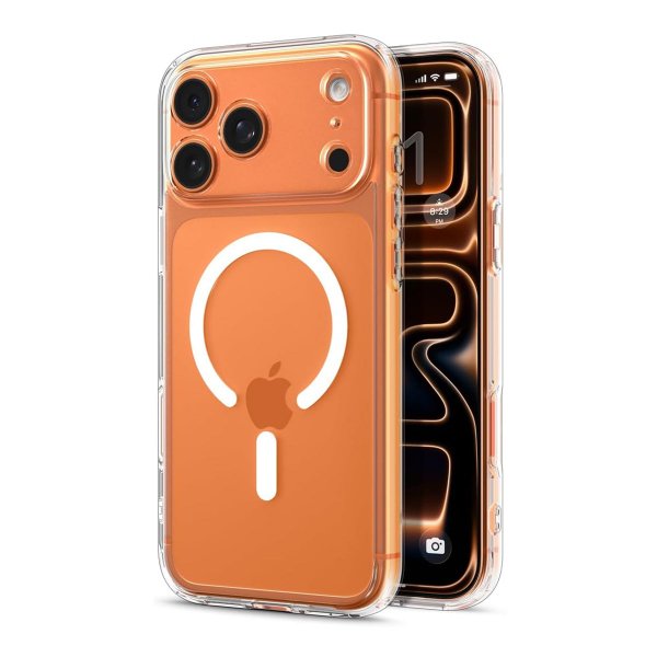 Rvelon iPhone 17 Pro Kuori Kamerareunus MagSafe Läpinäkyvä