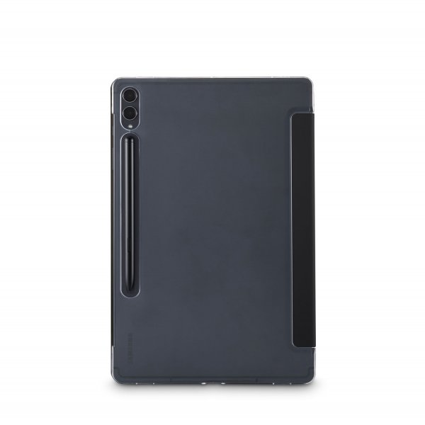 Hama Samsung Galaxy Tab S10 FE Plus -kotelo, taitettava, läpinäkyvä, musta