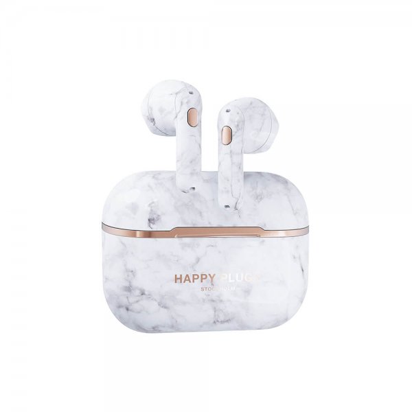 Happy Plugs Hope TWS White Marble