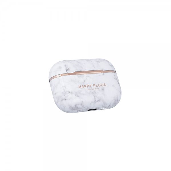 Happy Plugs Hope TWS White Marble