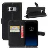 Samsung Galaxy S8 Kotelo Litsi Musta