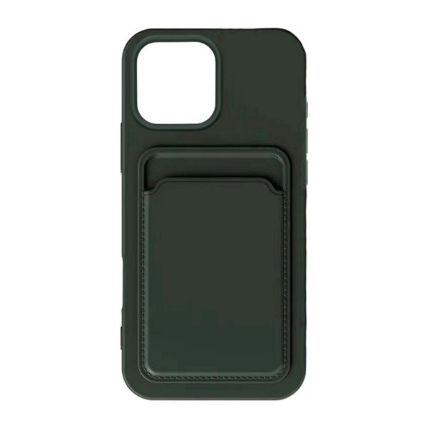 iPhone 16 Pro Max Kuoret Korttipidikkeellä Vihreä