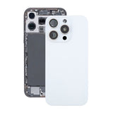 iPhone 16 Pro Max Takalasi Magneetilla ja Kameran Linssillä - Valkoinen Titaani