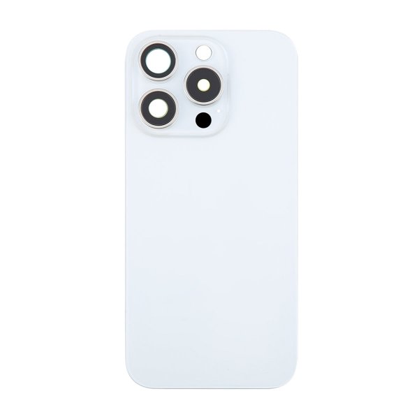 iPhone 16 Pro Takalasi magneetilla ja kameralinssillä – valkoinen titaani