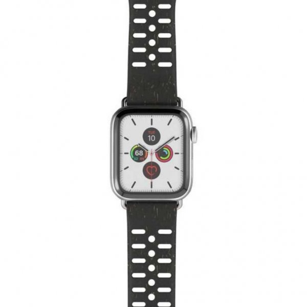 Pela Apple Watch 44/45/46mm/Apple Watch Ultra -ranneke, viininpunainen/musta